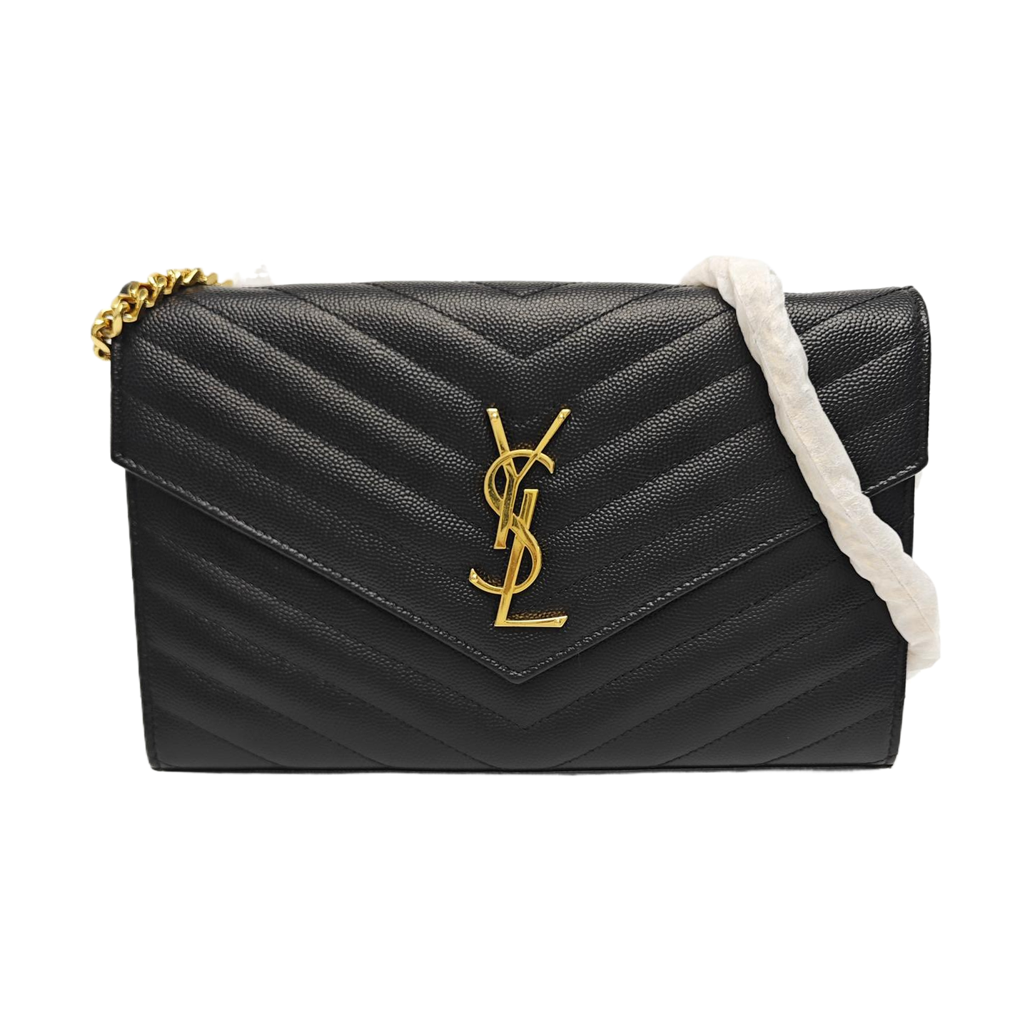 MONOGRAM Medium Chevron Calfskin Black
