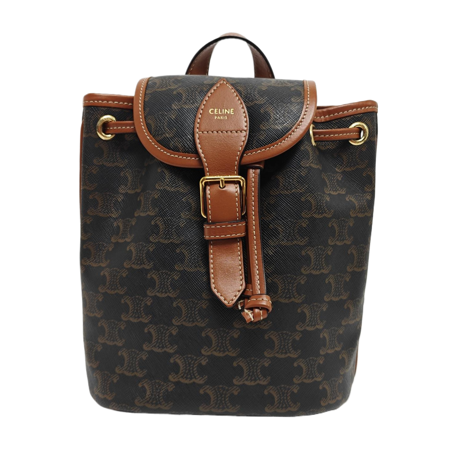 TRIOMPHE Mini Coated Canvas Brown