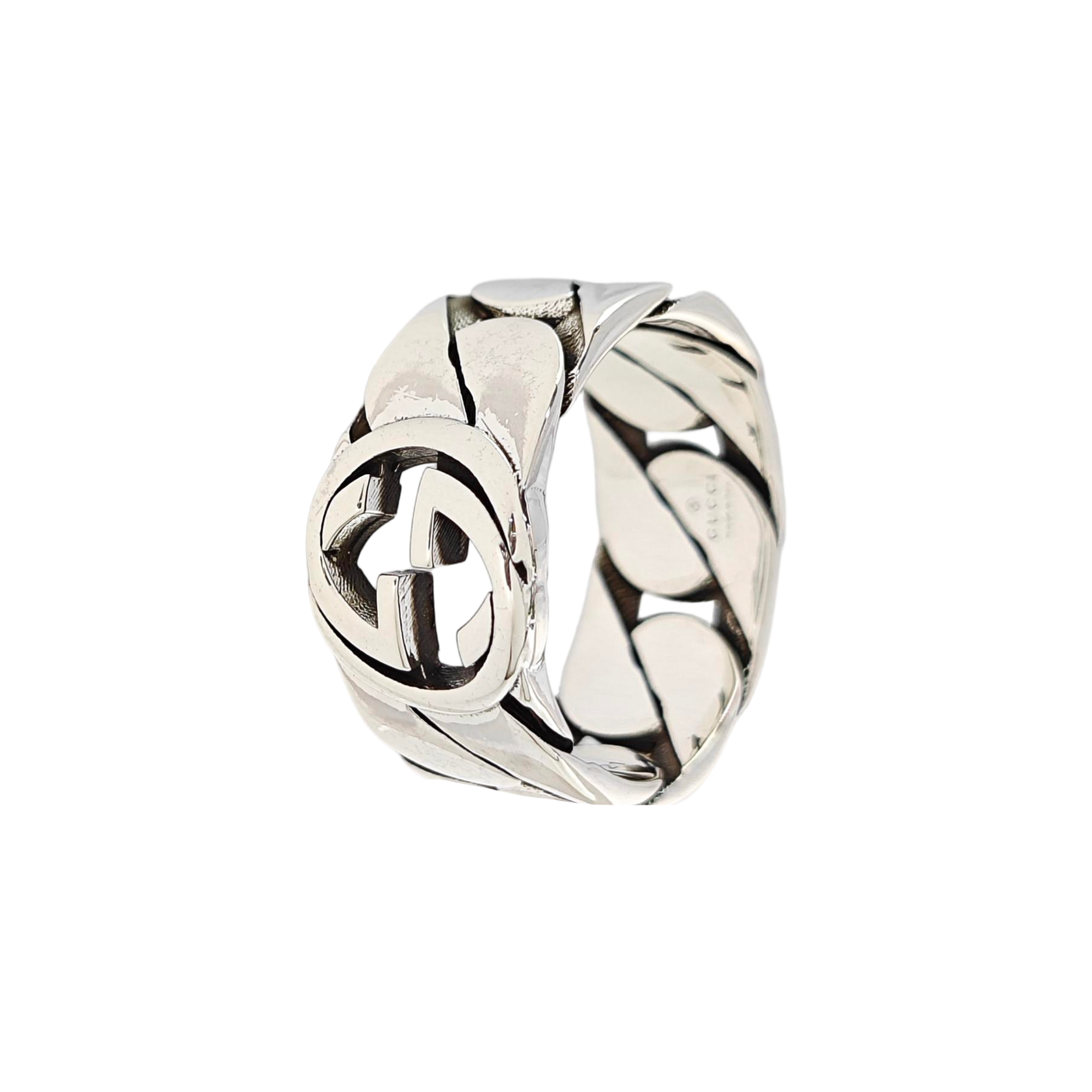 Interlocking G 925 Sterling Silver Ring HK 21