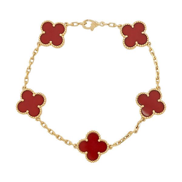 Vintage Alhambra 18k Gold Bracelet