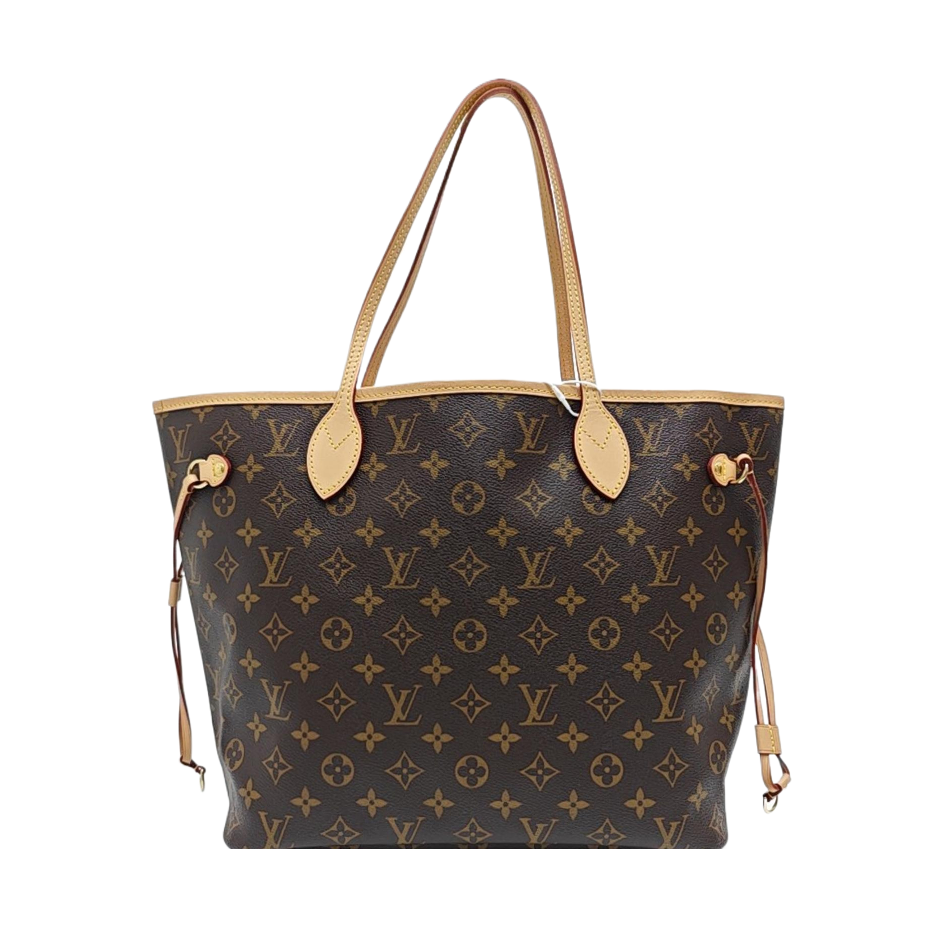 NEVERFULL MM Monogram Coated Canvas Brown