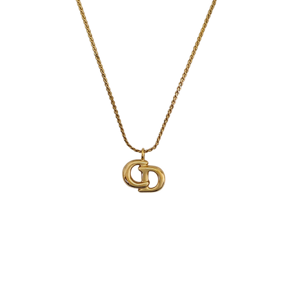 Petit CD Metal Gold Necklace