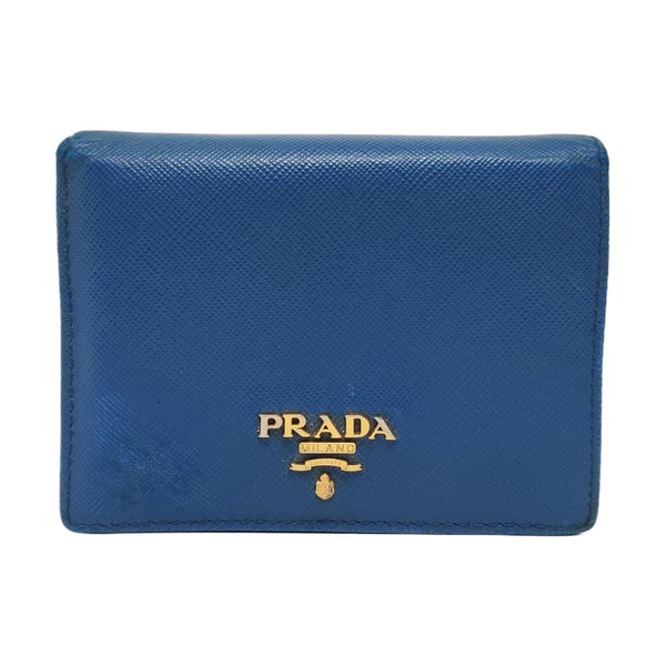 Calfskin Wallet Small Blue