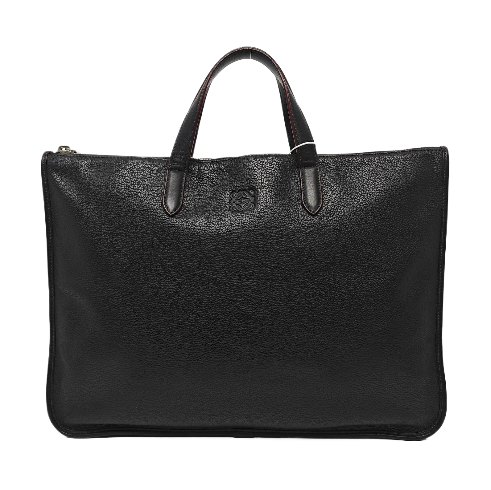 Calfskin Top Handle Bag Black