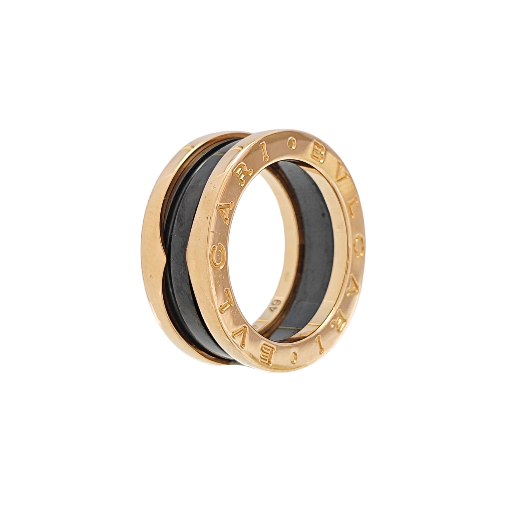 B.ZERO1 18k Rose Gold Ring EU 49