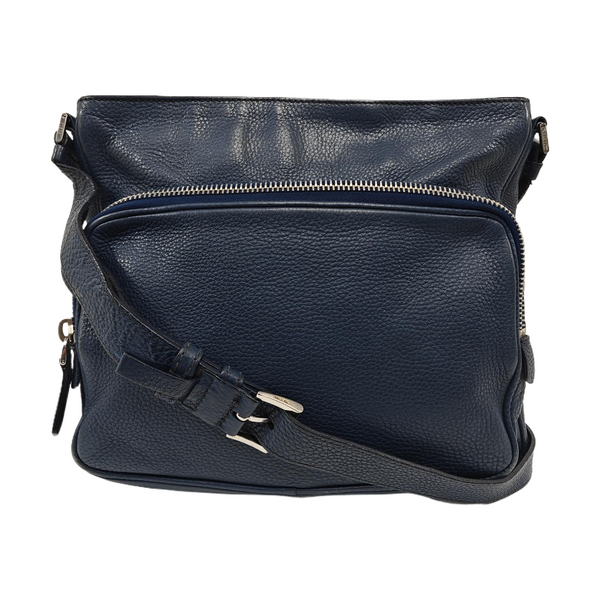 Vela Messenger Bag Calfskin Blue