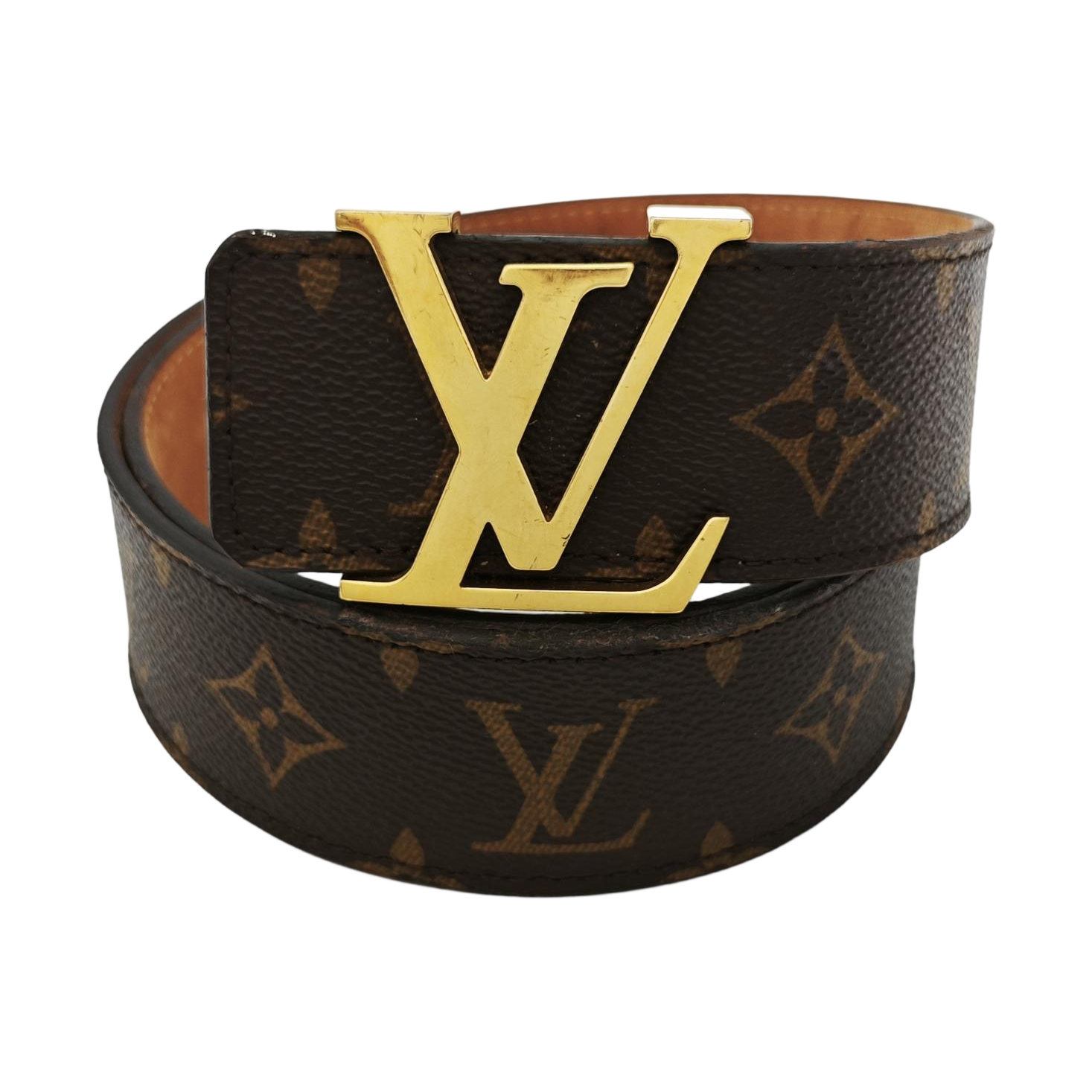 Coated Canvas Belt Brown