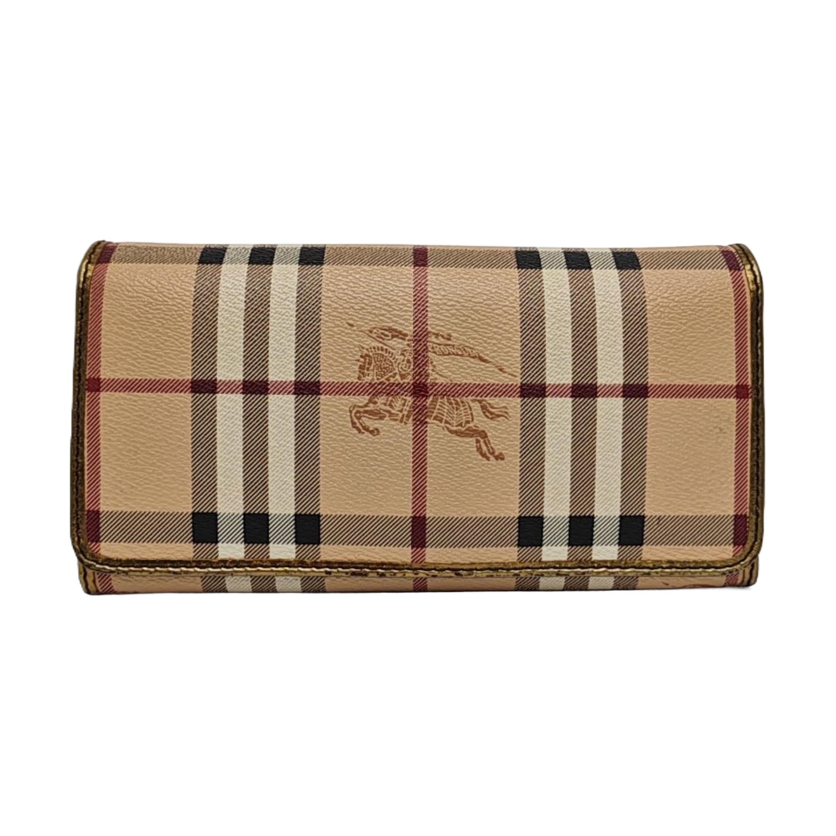 Coated Canvas Wallet Beige