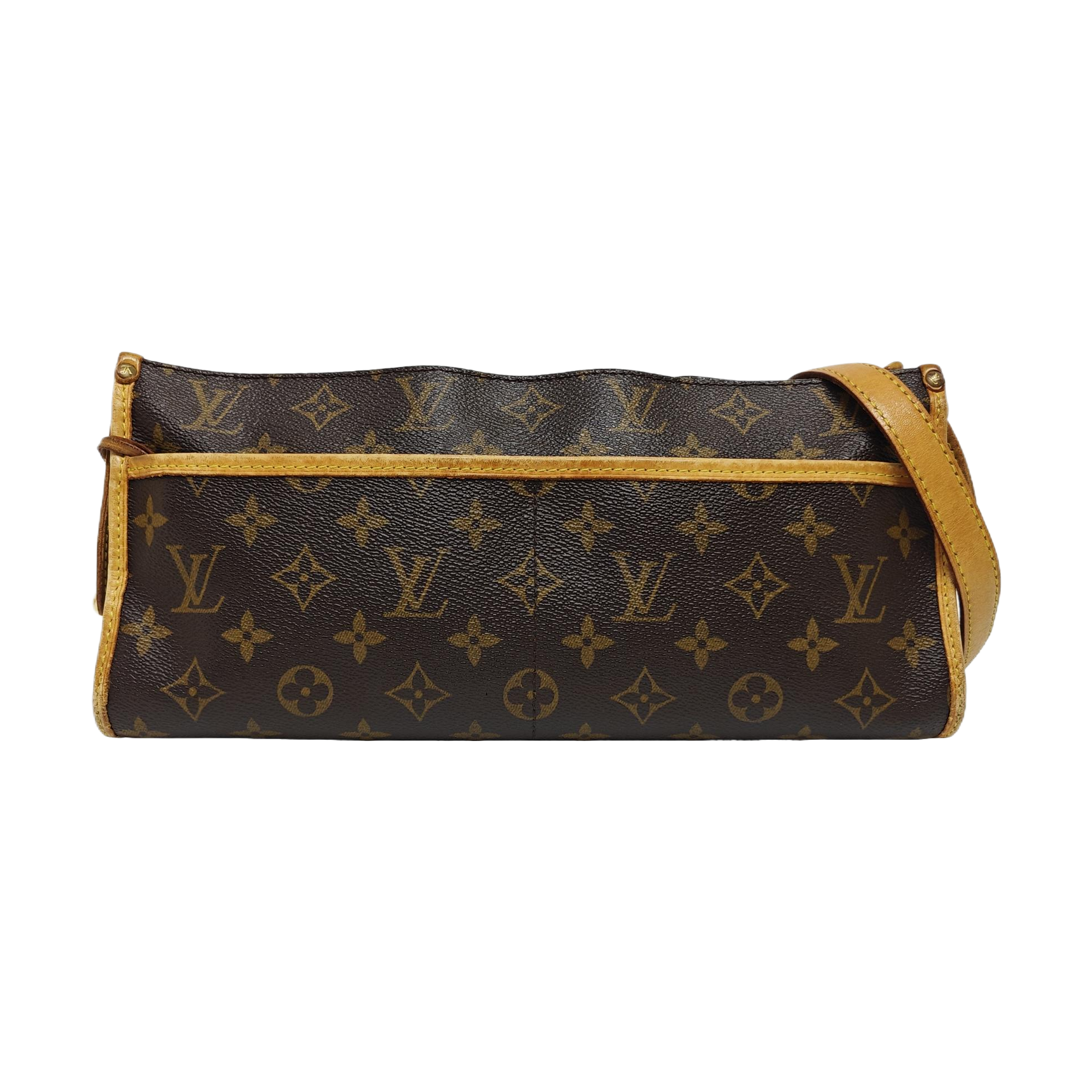 POPINCOURT Monogram Coated Canvas Brown