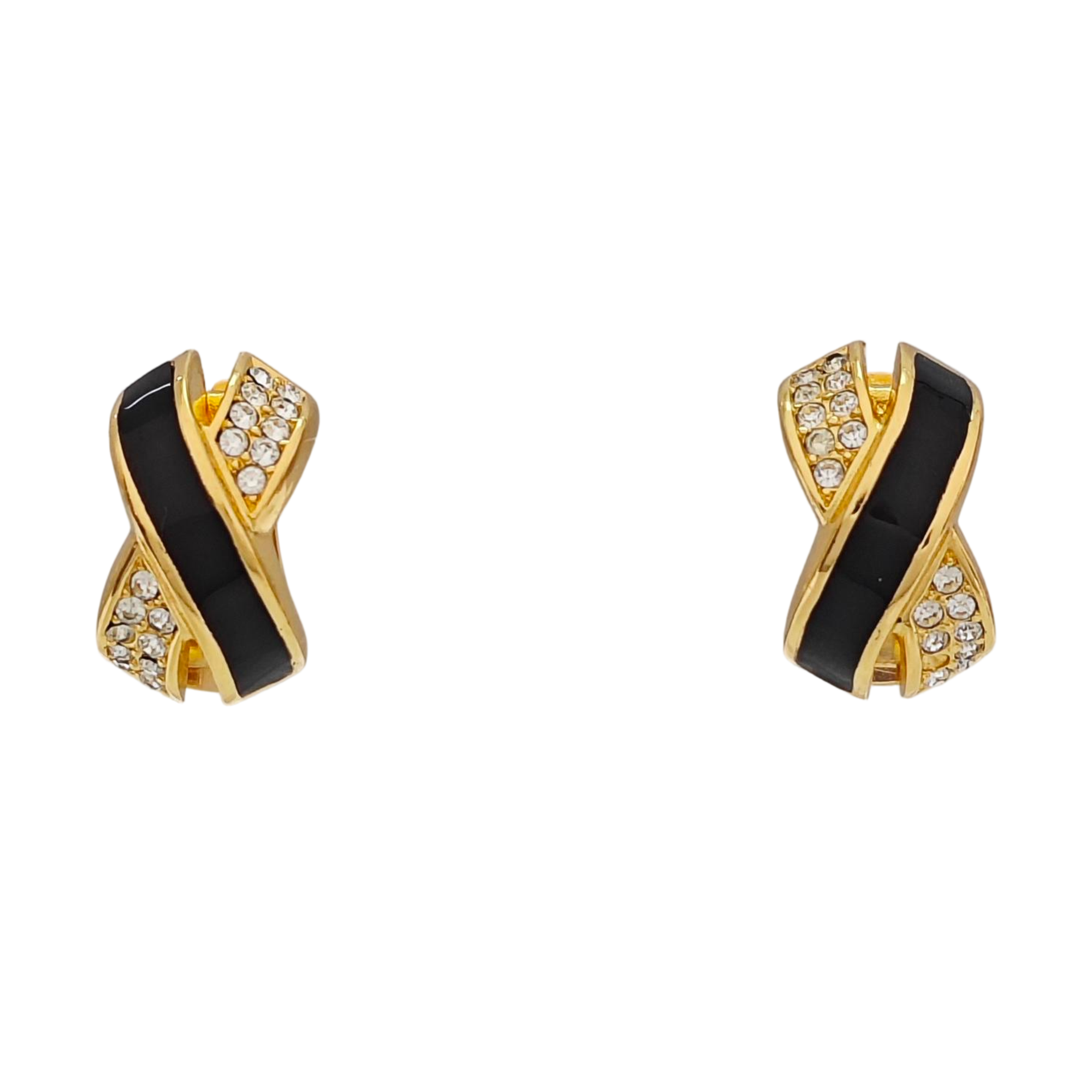 Metal Gold Clip On Earrings