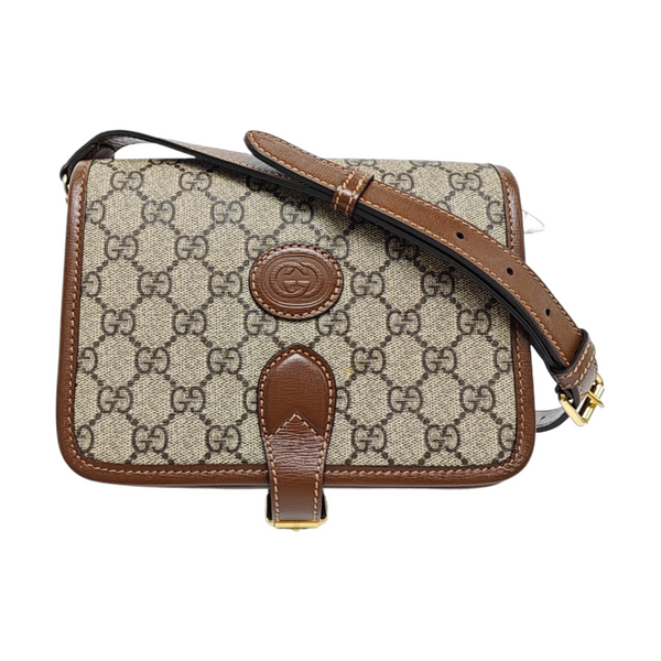 Retro Mini Monogram Coated Canvas Beige