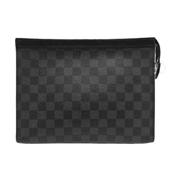 Pochette Voyag MM Damier Graphite Coated Canvas Gray