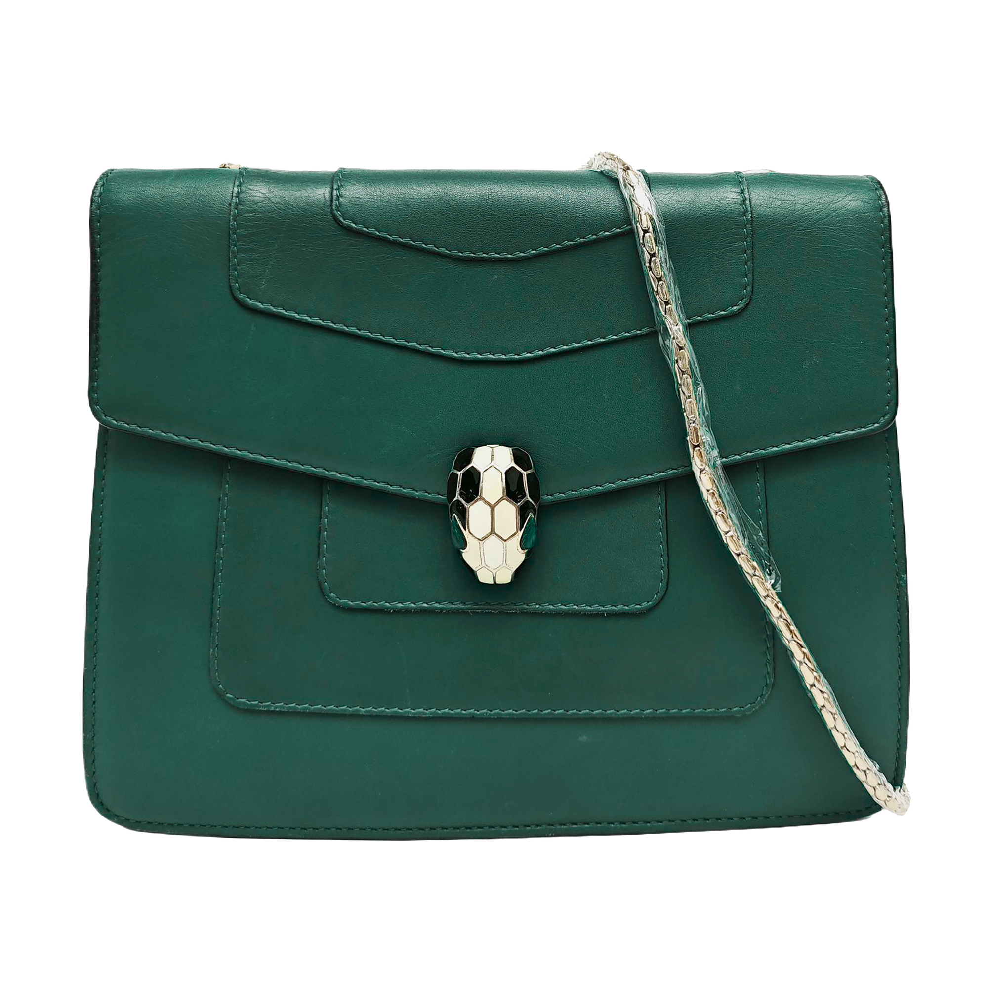 SERPENTI FOREVER Medium Calfskin Green