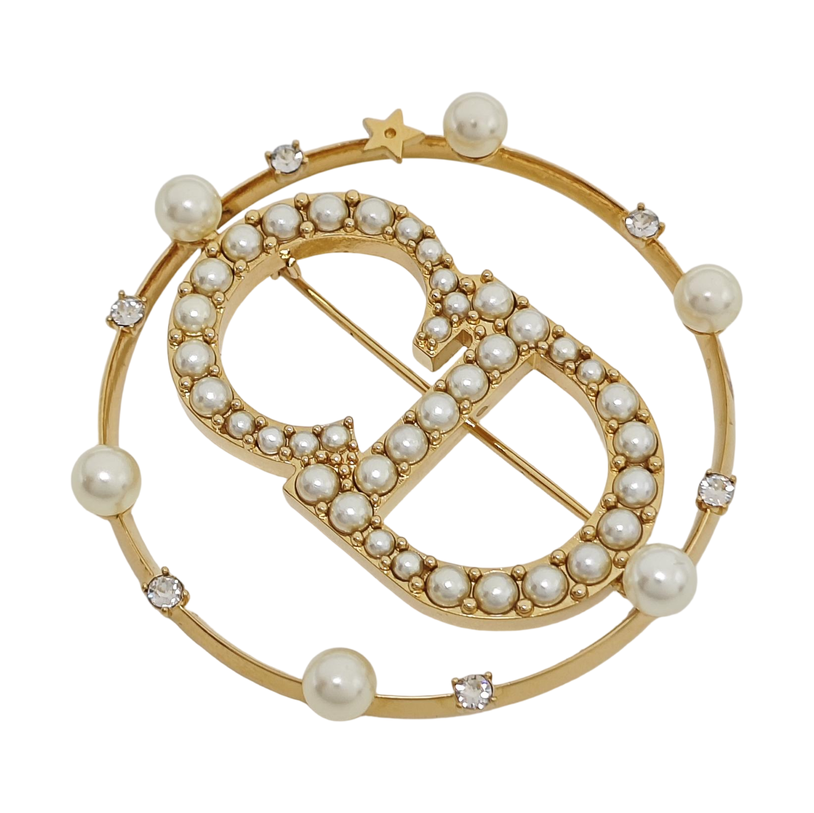Clair D Lune Brass Gold Brooch