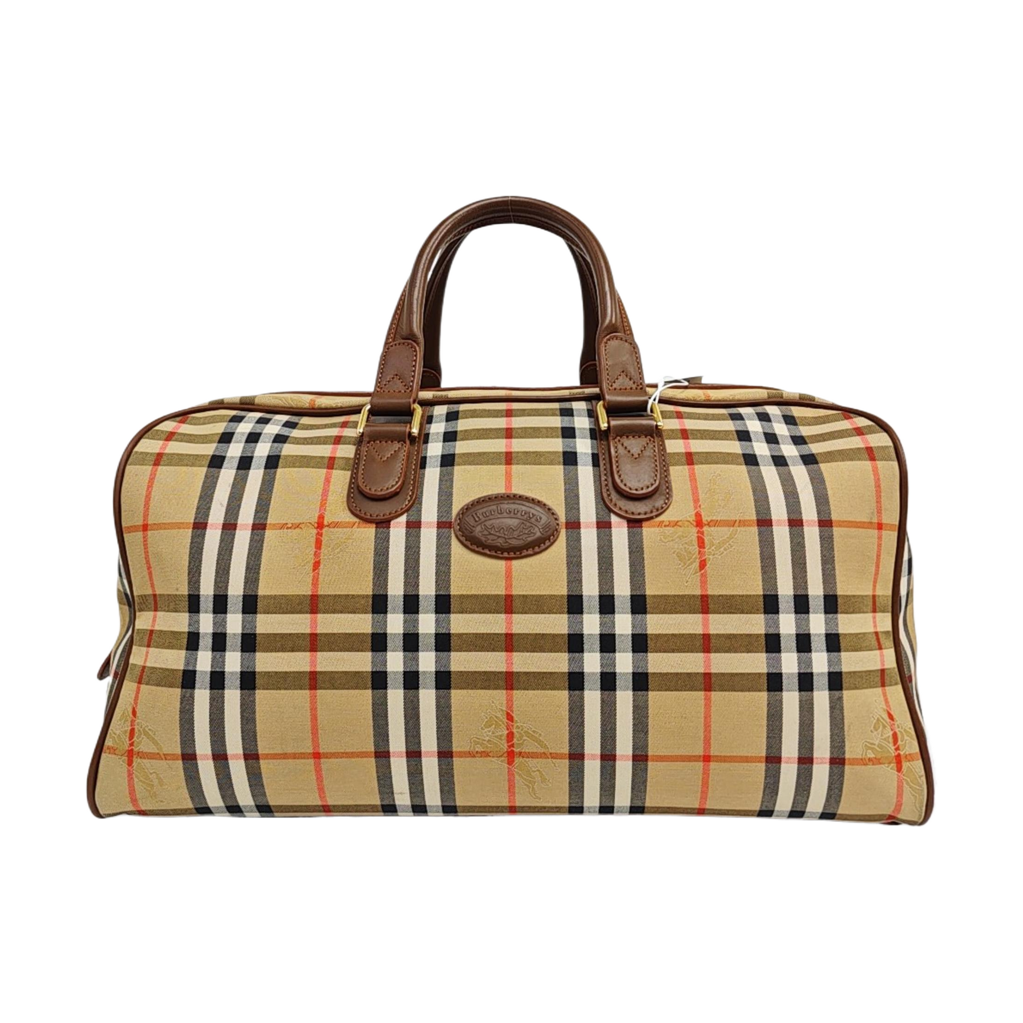 Canvas Top Handle Bag Brown