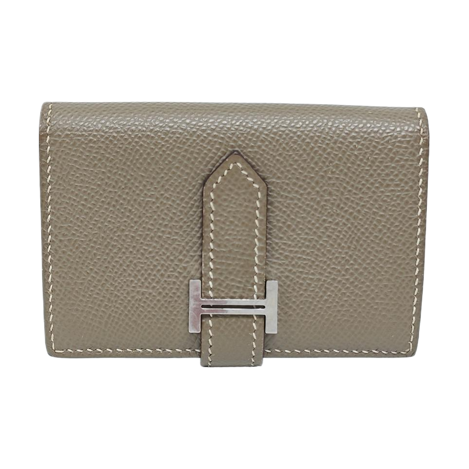 Bearn Mini Epsom Gray Card Holder