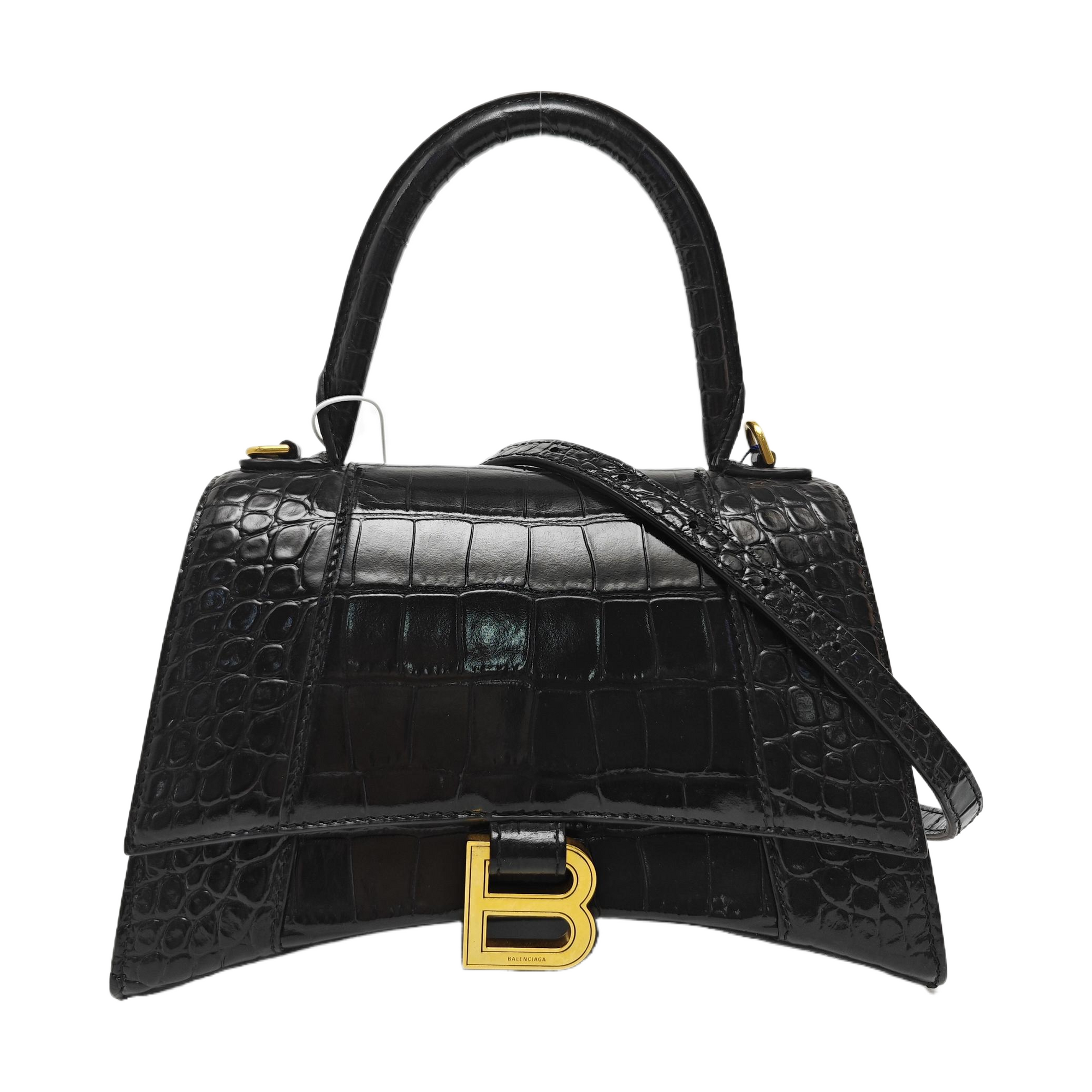 Hourglass S Calfskin Black