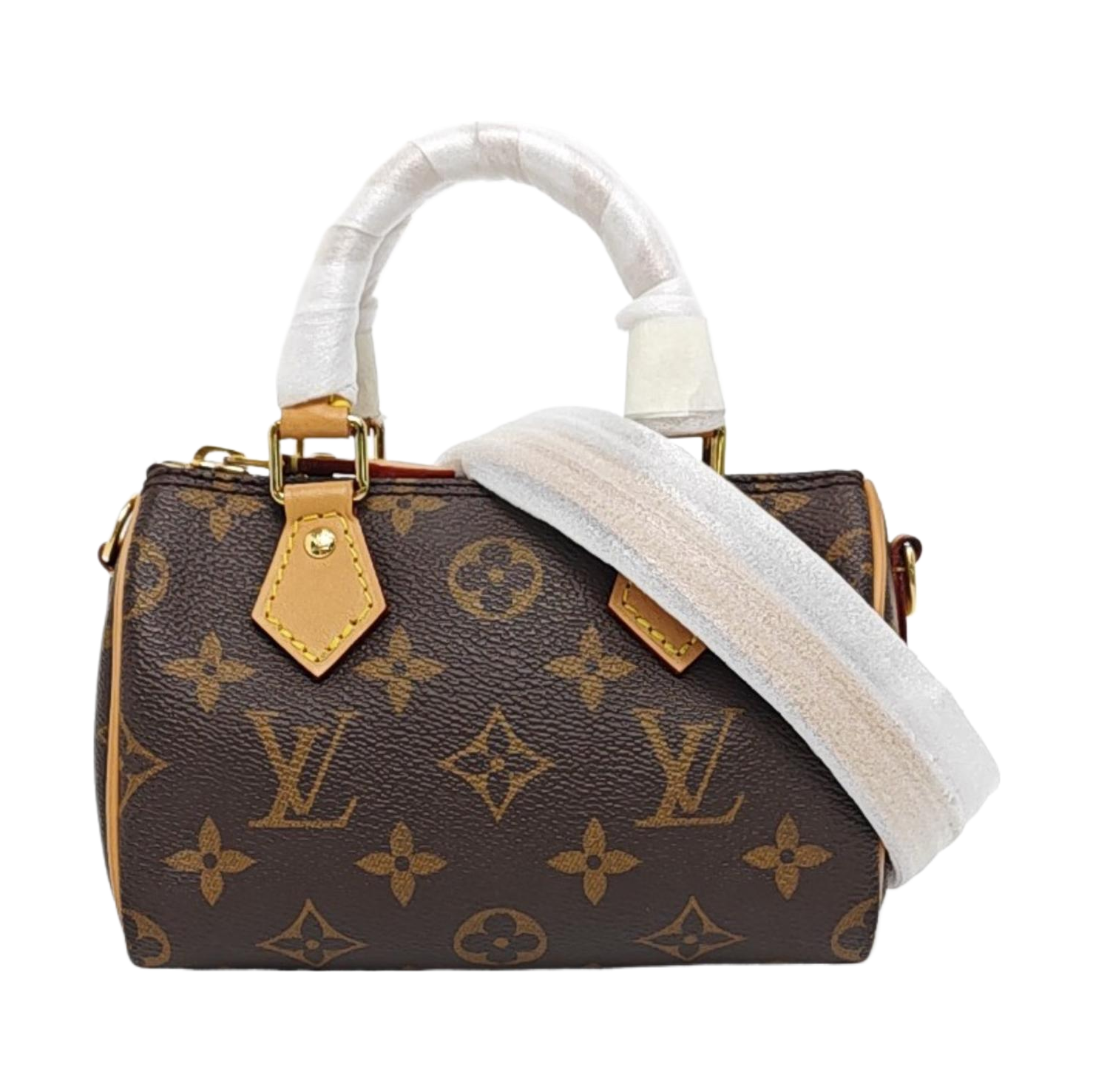 SPEEDY Nano Monogram Coated Canvas Brown