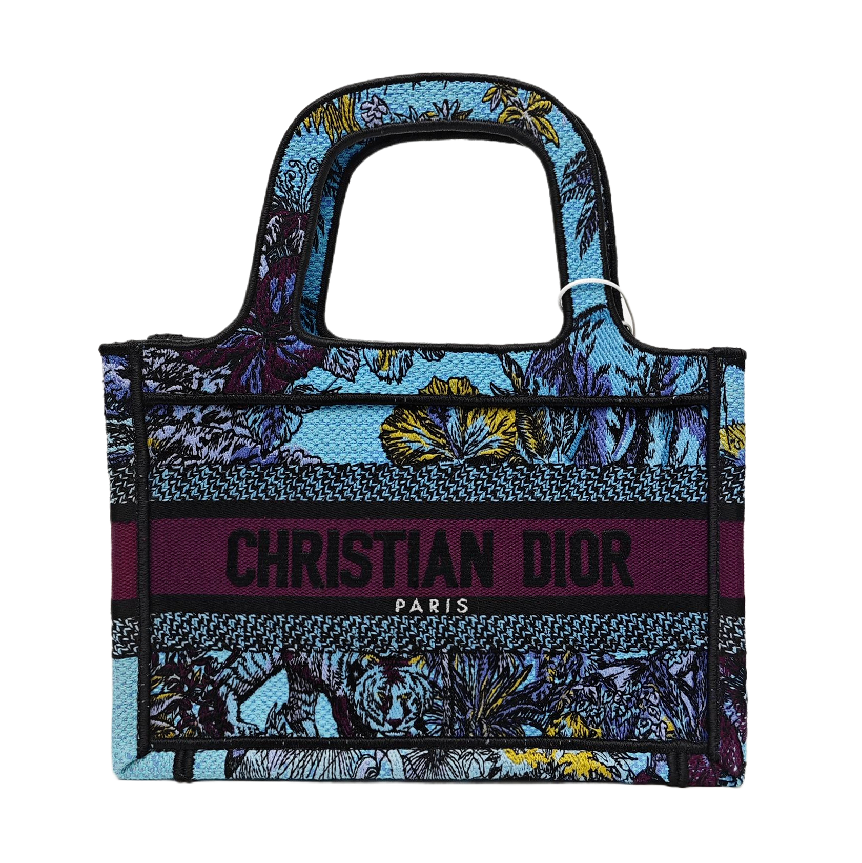 Book Tote Mini Canvas Blue