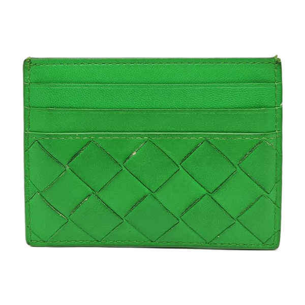 Lambskin Card Holder Green