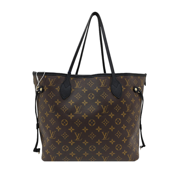 NEVERFULL INSIDE OUT MM Monogram Calfskin Black