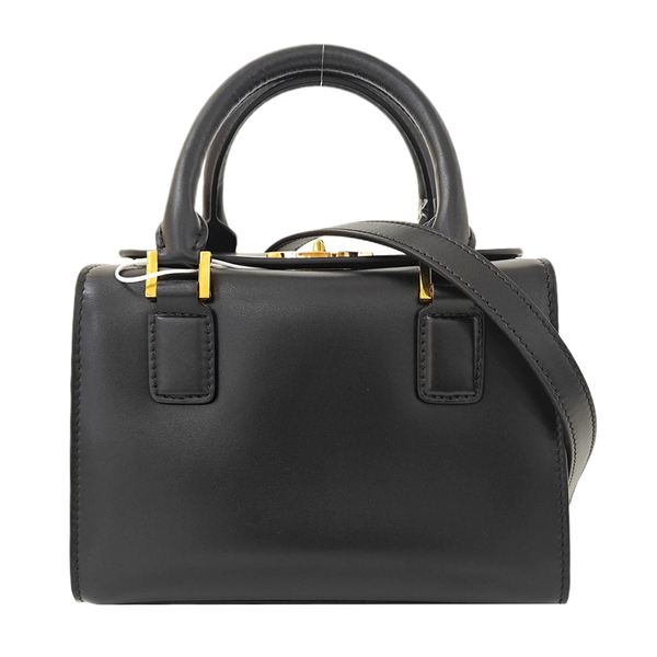 Calfskin Shoulder Bag Small Black