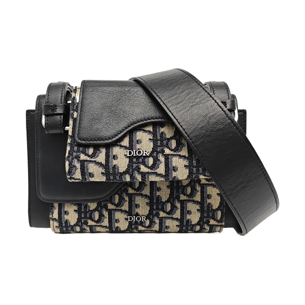 Calfskin Crossbody Bag Black