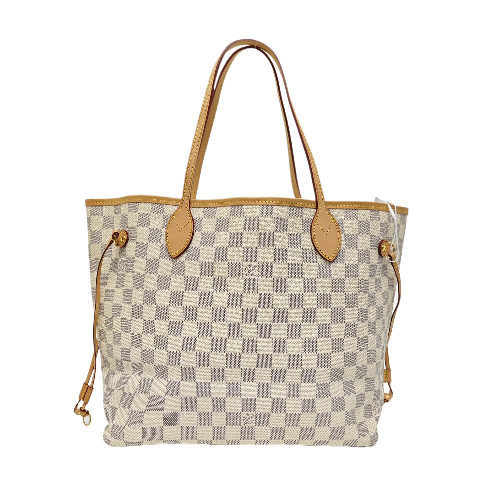 NEVERFULL MM Damier Azur Coated Canvas Beige