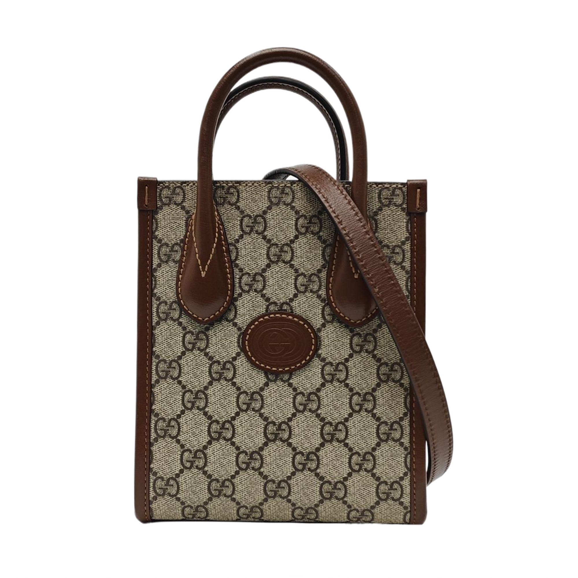 Retro Mini Monogram Coated Canvas Beige