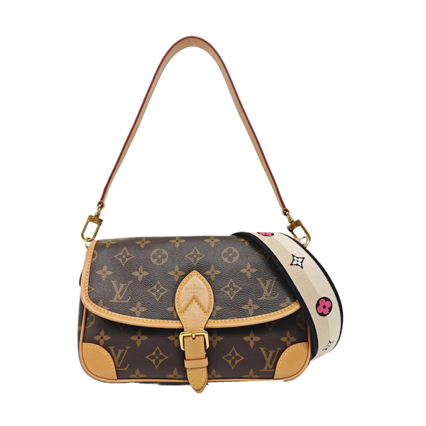 DIANE Monogram Coated Canvas Brown