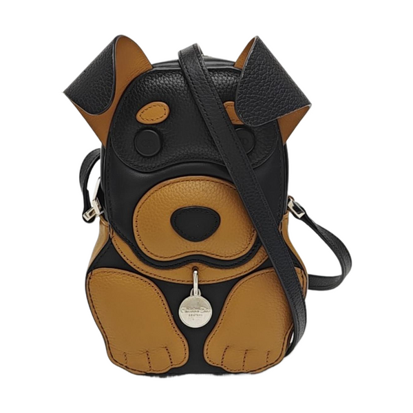 Calfskin Shoulder Bag Mini Brown