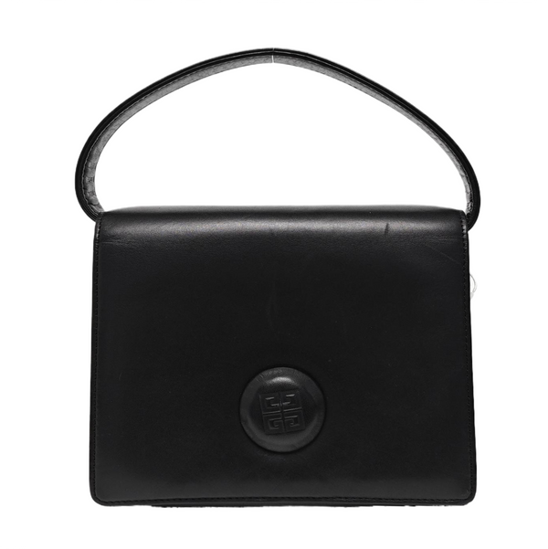 Calfskin Top Handle Bag Black