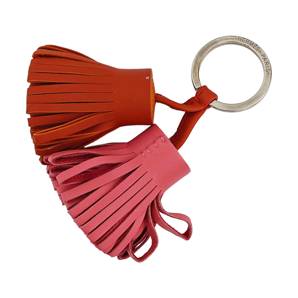Leather Bag Charm Multicolor
