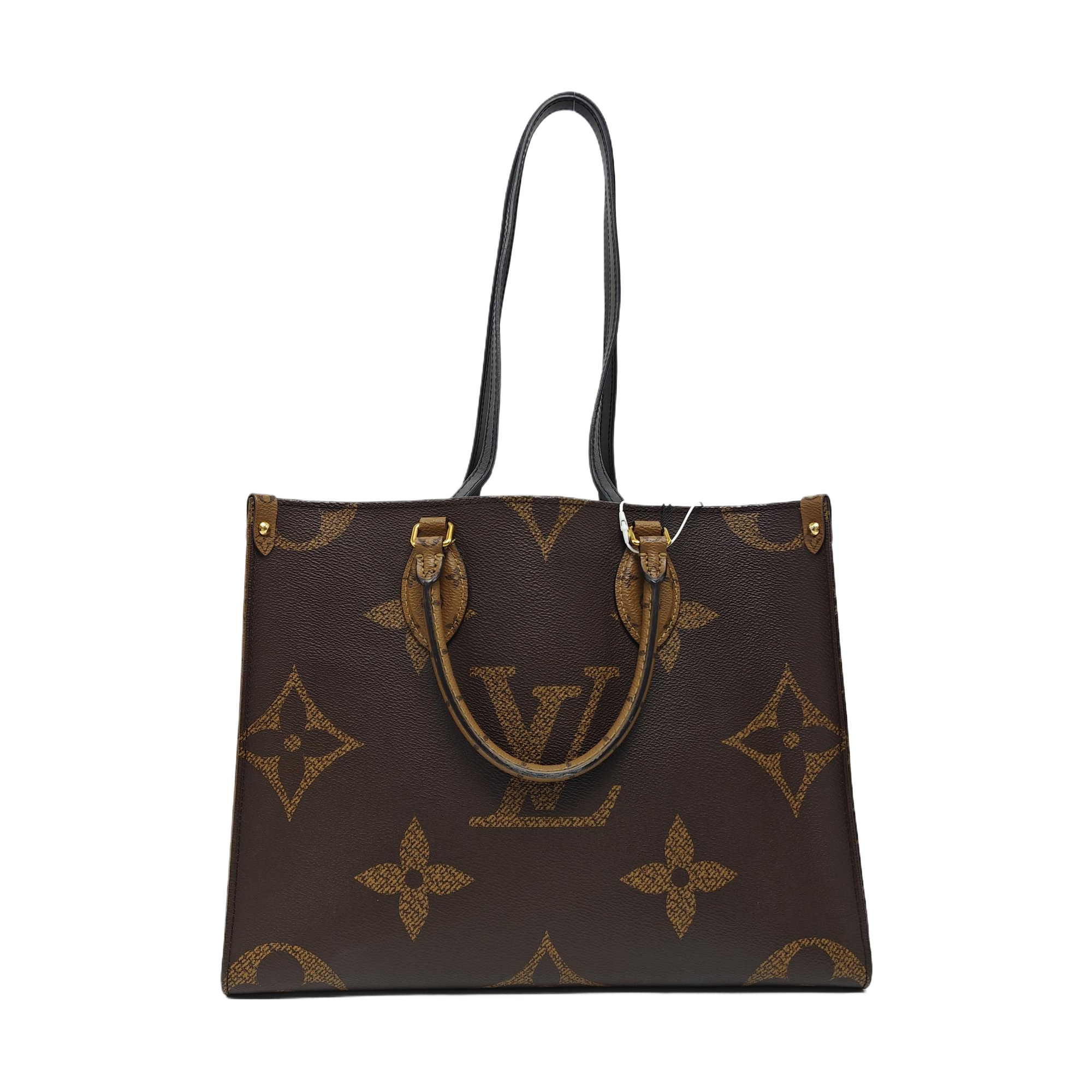 ONTHEGO MM Monogram Coated Canvas Brown