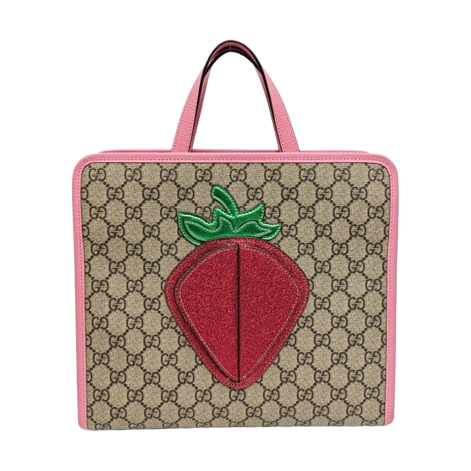 Children’s GG Bucket Monogram Coated Canvas Beige
