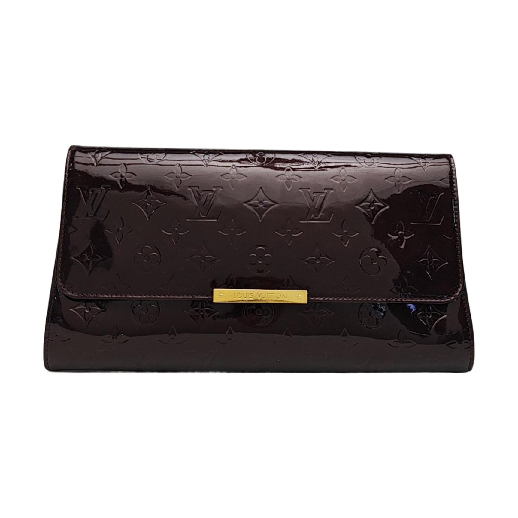 Patent Leather Clutch Red