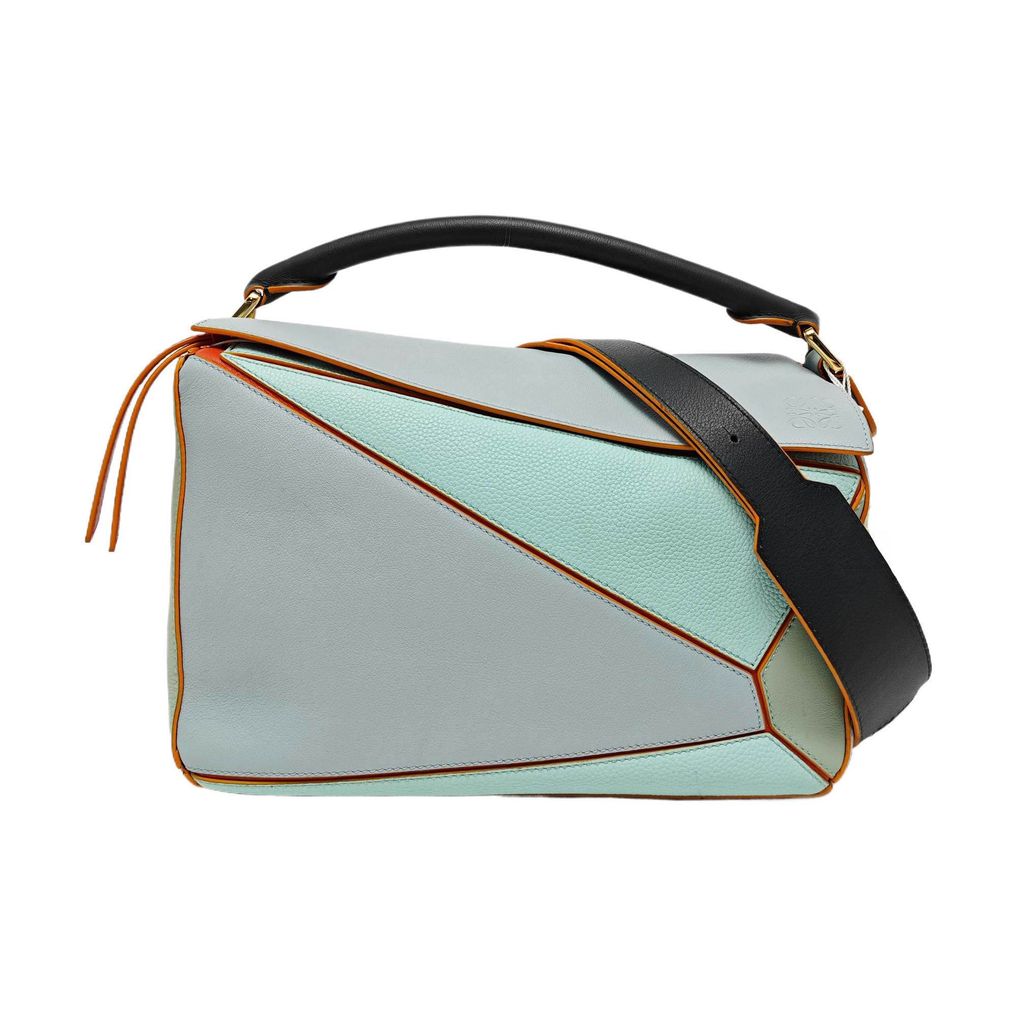 Puzzle Medium Calfskin Blue