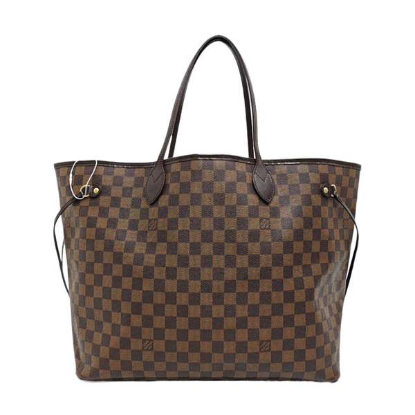 NEVERFULL GM Lona revestida Damier Ebene Marrón