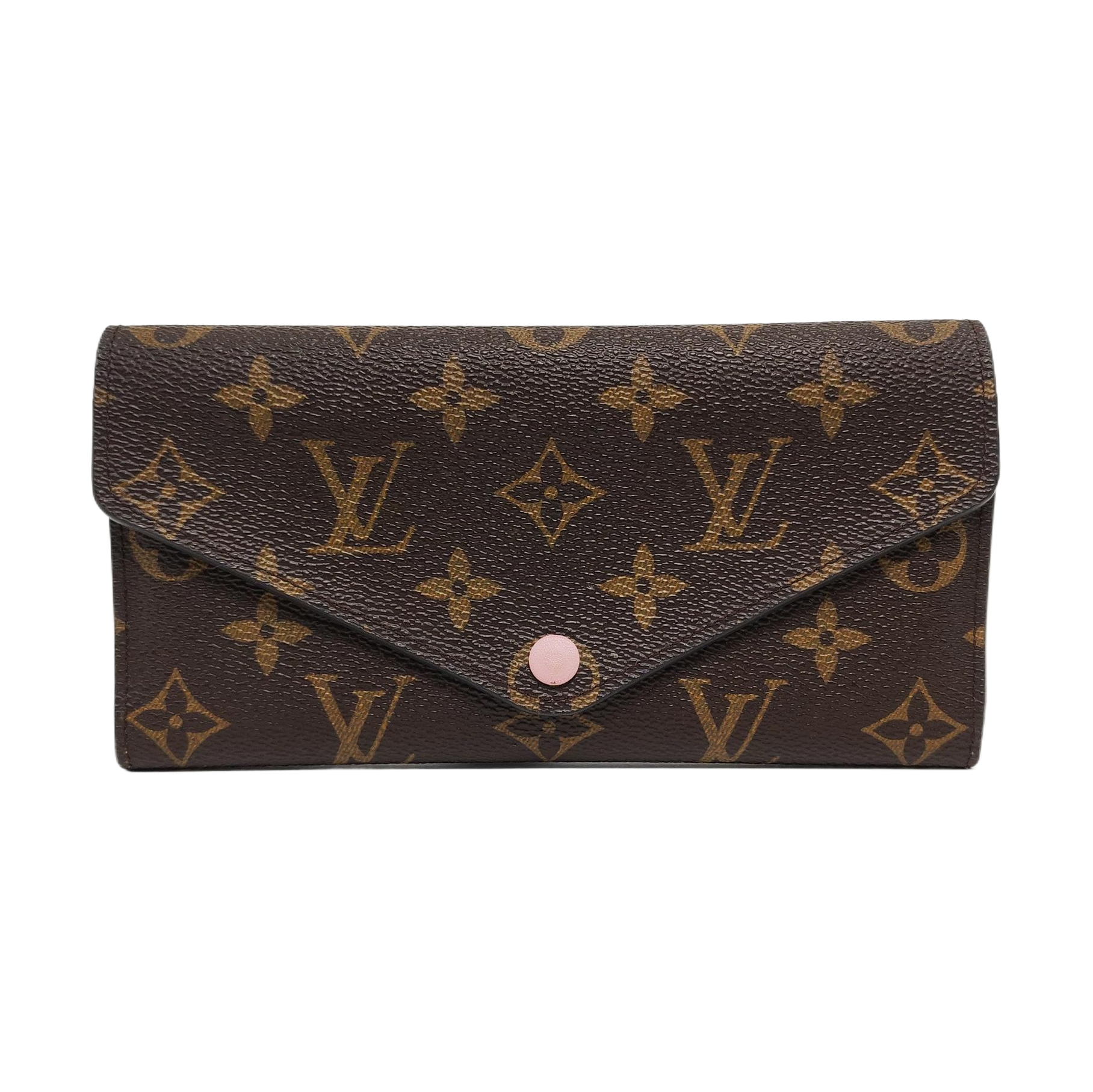 JOSÉPHINE Monogram Coated Canvas Brown Wallet