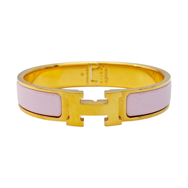 Clic H Metal Gold Bangle