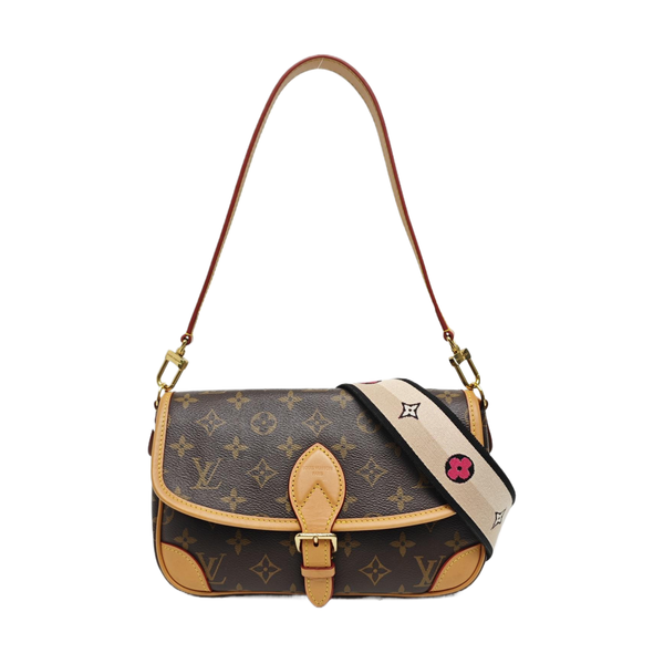 DIANE Monogram Coated Canvas Brown