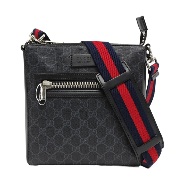 GG Imprime Small Monogram Coated Canvas Black