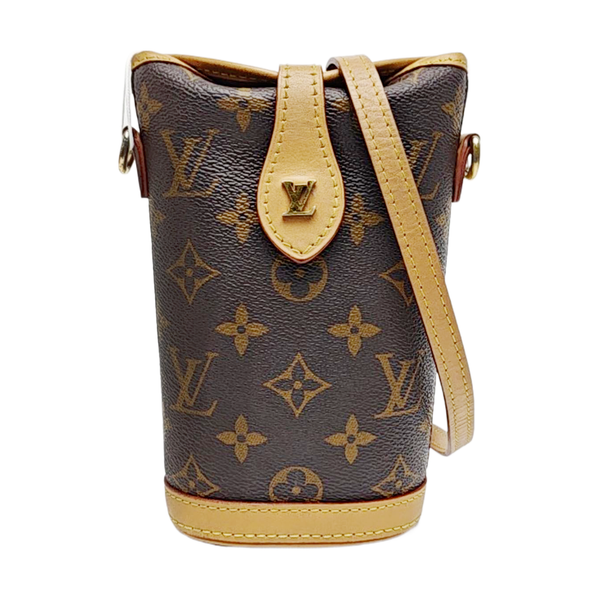 FOLD ME Monogram Coated Canvas Brown