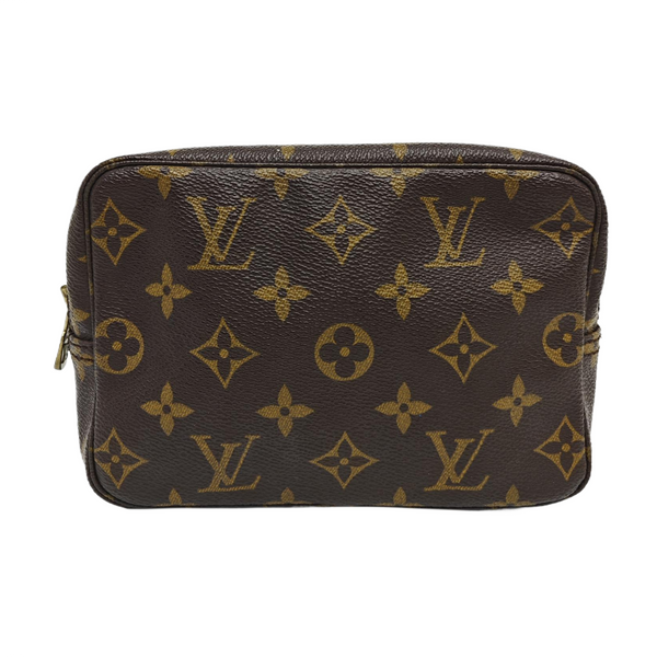 TROUSSE TOILETTE Monogram Coated Canvas Brown
