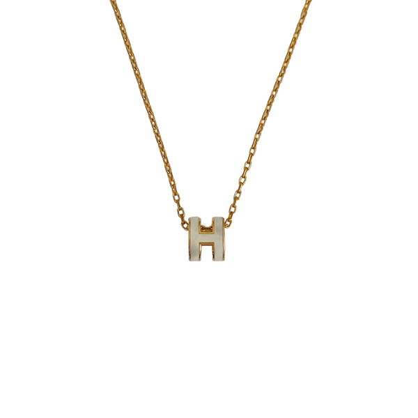 Pop H Metal Gold Necklace