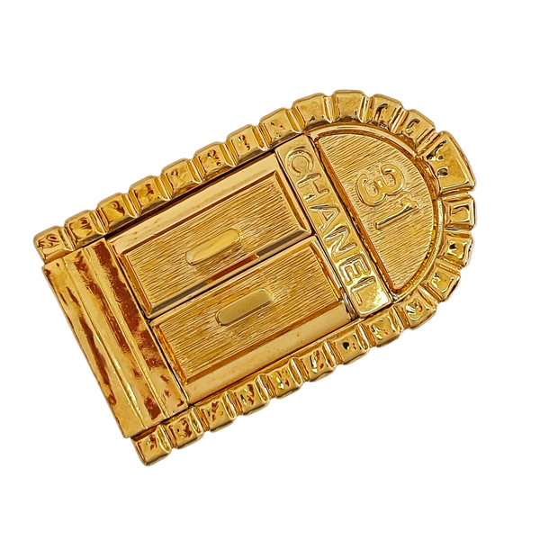 Metal Gold Brooch