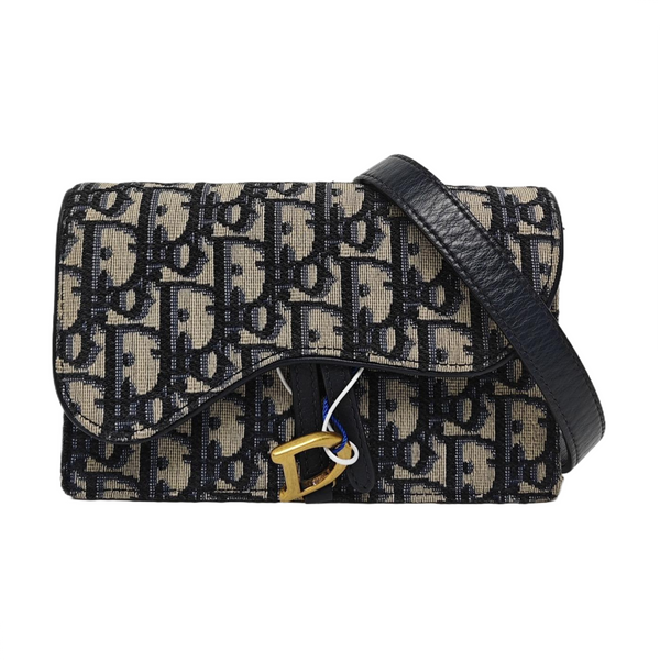 Saddle Monogram Canvas Azul