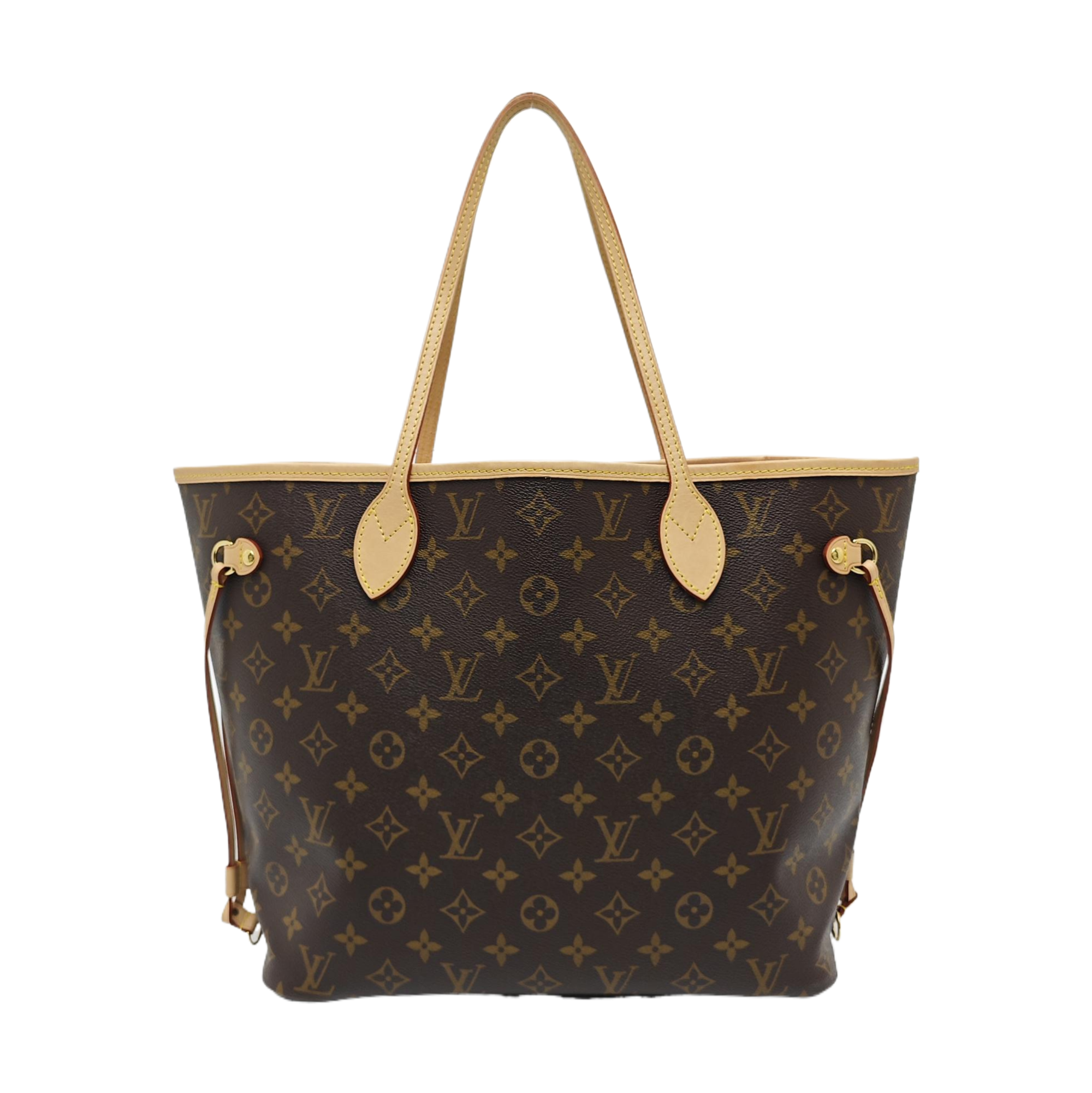 NEVERFULL MM Monogram Coated Canvas Brown