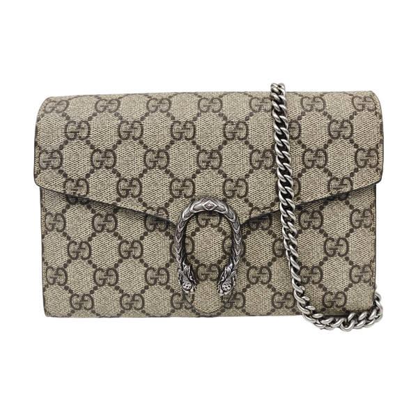 Dionysus Mini Monogram Coated Canvas Black