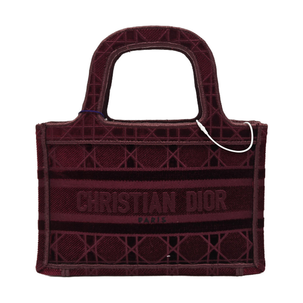 Authenticated pre-owned  Book Tote Mini Velvet Red - Tote Bag at Looply